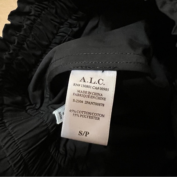 A.L.C. | Kaleb Shorts High Waisted Pull-On Longline Boxer Shorts Black Size S - Picture 12 of 13
